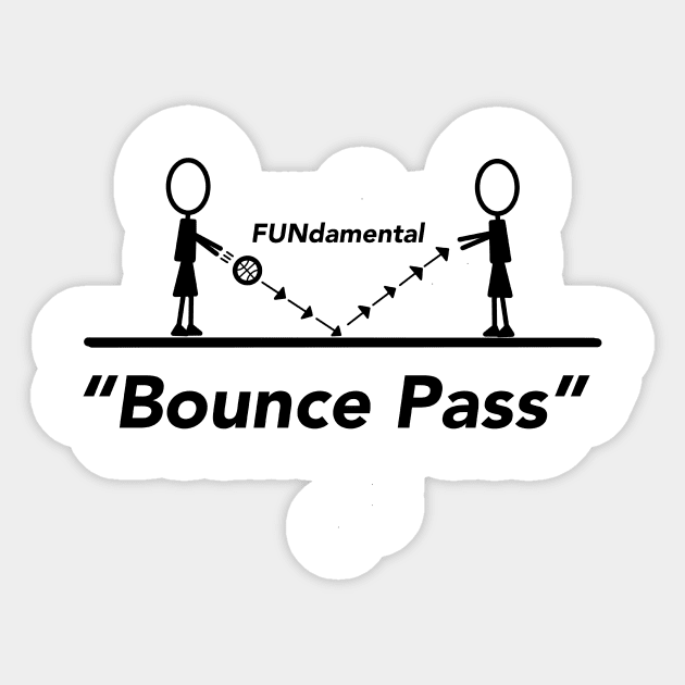 “Bounce Pass” Sticker by Hoopsketball